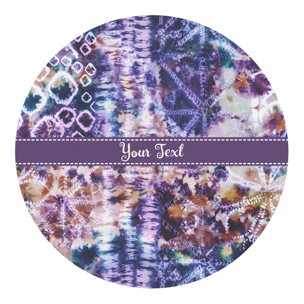Custom Tie Dye Round Decal - Large (Personalized)