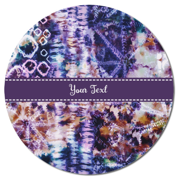 Tie Dye Round Fridge Magnet - FRONT