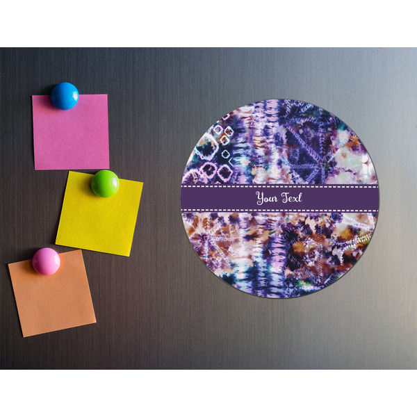 Tie Dye Round Fridge Magnet - LIFESTYLE