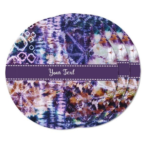 Tie Dye Round Fridge Magnet - THREE