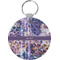 Tie Dye Round Plastic Keychain (Personalized)