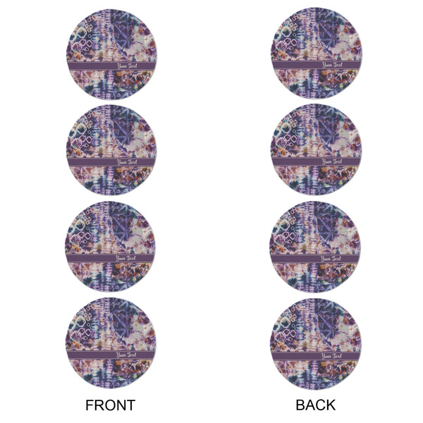 Tie Dye Round Linen Placemats - APPROVAL Set of 4 (double sided)