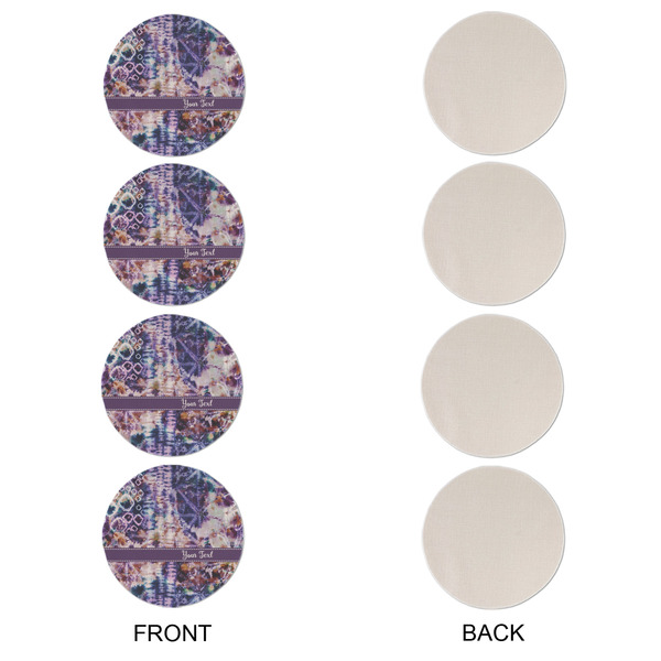 Tie Dye Round Linen Placemats - APPROVAL Set of 4 (single sided)