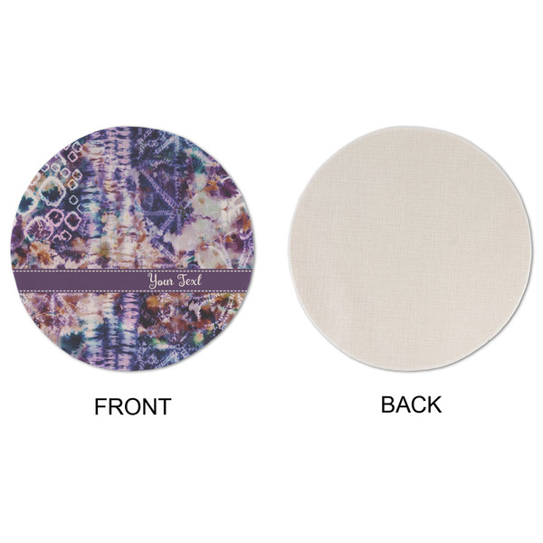 Tie Dye Round Linen Placemats - APPROVAL (single sided)