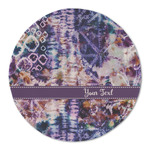 Tie Dye Round Linen Placemat (Personalized)