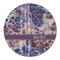 Tie Dye Round Linen Placemats - FRONT (Single Sided)