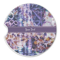 Tie Dye Sandstone Car Coaster - Single (Personalized)