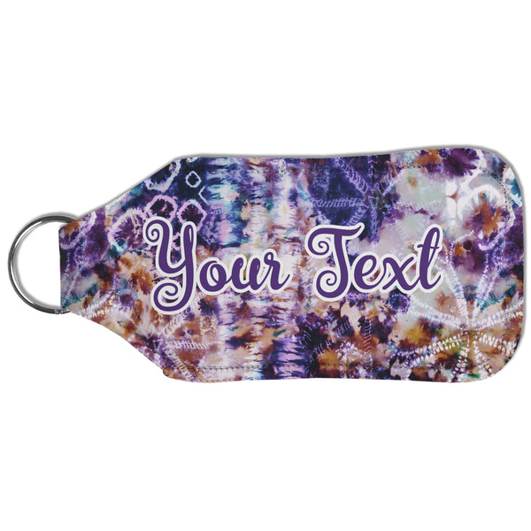 Tie Dye Sanitizer Holder Keychain - Large (Back)