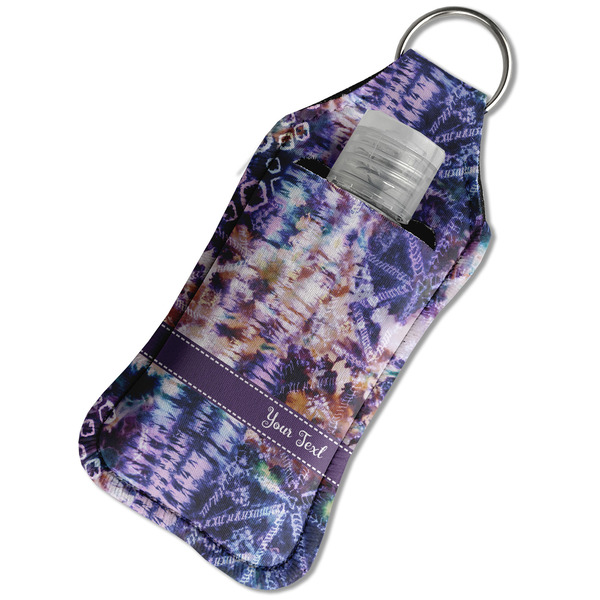 Tie Dye Sanitizer Holder Keychain - Large in Case