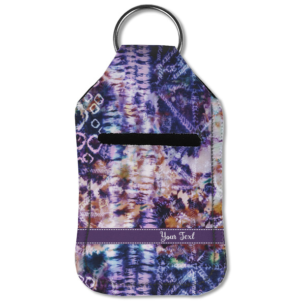 Tie Dye Sanitizer Holder Keychain - Small (Front Flat)