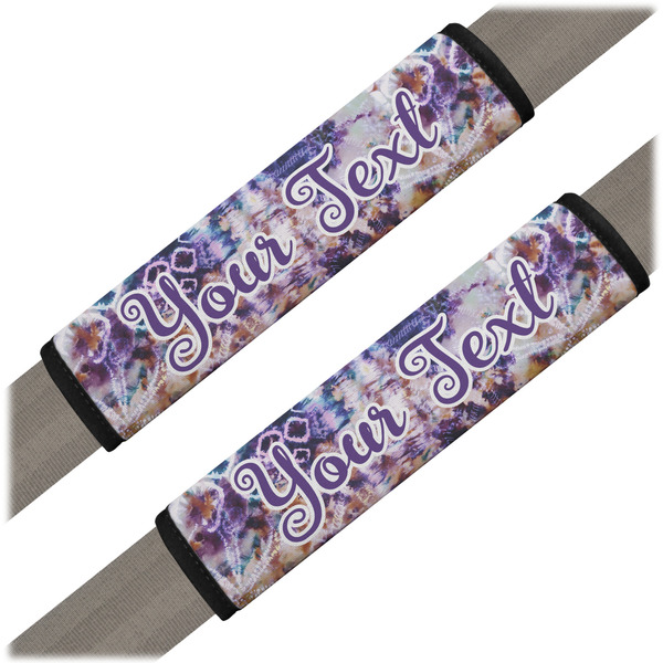 Custom Tie Dye Seat Belt Covers (Set of 2) (Personalized)