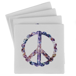 Tie Dye Absorbent Stone Coasters - Set of 4
