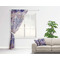 Tie Dye Sheer Curtain With Window and Rod - in Room Matching Pillow
