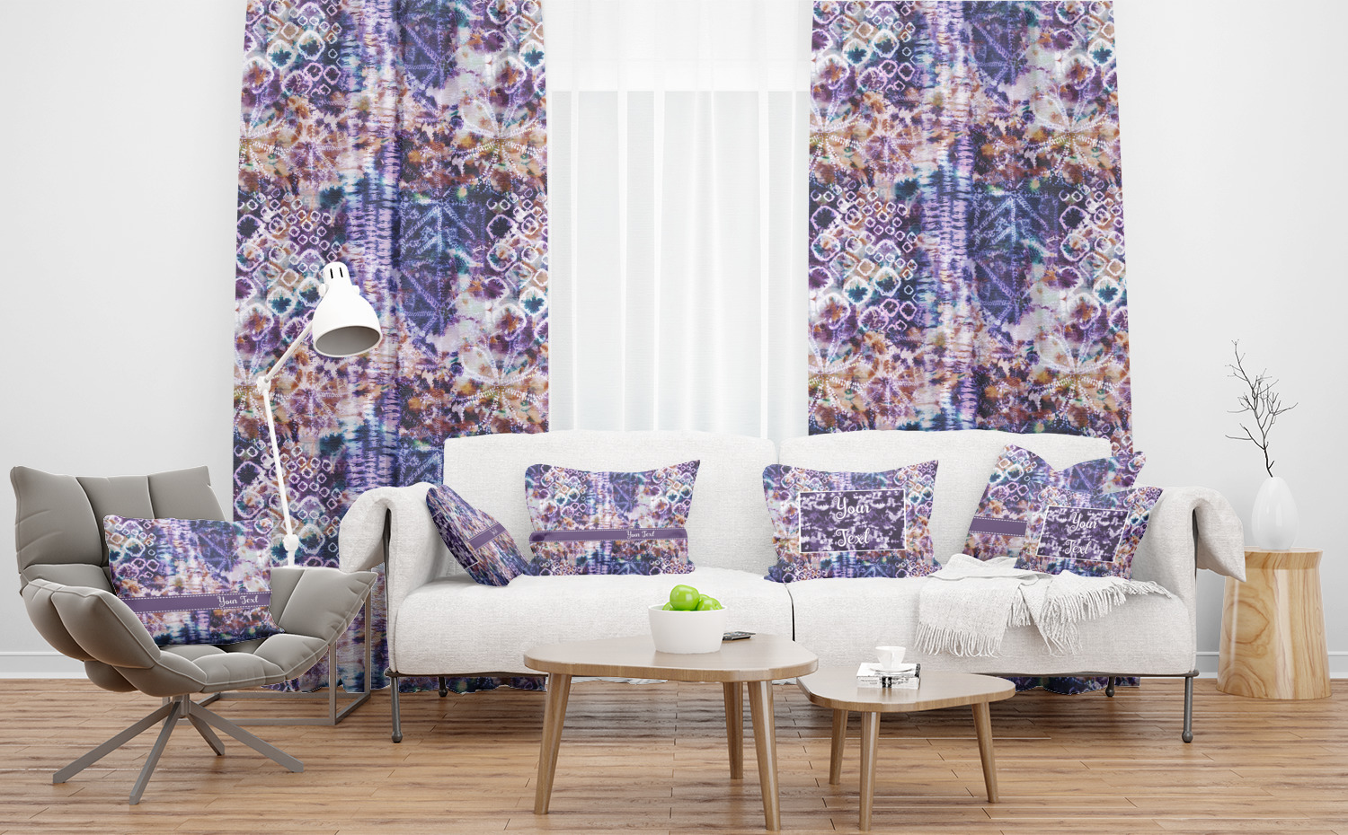 Custom Tie Dye Curtain YouCustomizeIt