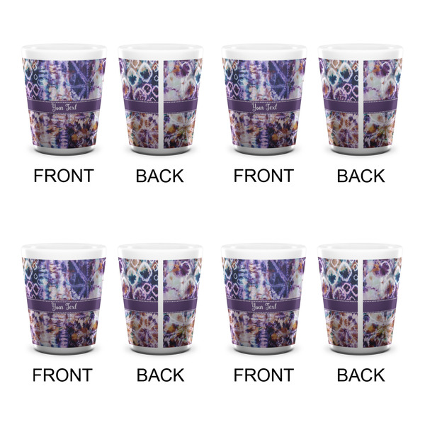 Tie Dye Shot Glass - White - Set of 4 - APPROVAL