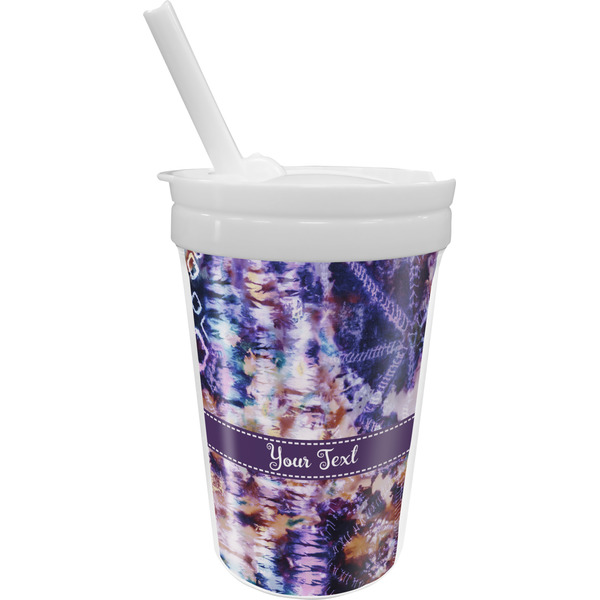 Custom Tie Dye Sippy Cup with Straw (Personalized)
