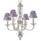 Tie Dye Small Chandelier Shade - LIFESTYLE (on chandelier)