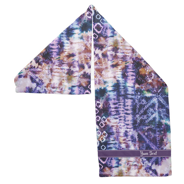 Tie Dye Sports Towel Folded - Both Sides Showing