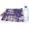 Tie Dye Sports Towel Folded with Water Bottle