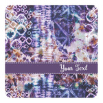 Tie Dye Square Decal - Large (Personalized)