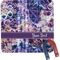 Tie Dye Square Fridge Magnet (Personalized)