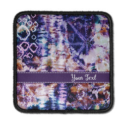 Tie Dye Iron On Square Patch w/ Name or Text