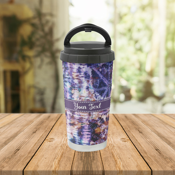 Tie Dye Stainless Steel Travel Cup Lifestyle