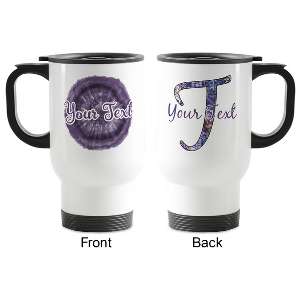 Tie Dye Stainless Steel Travel Mug with Handle - Apvl