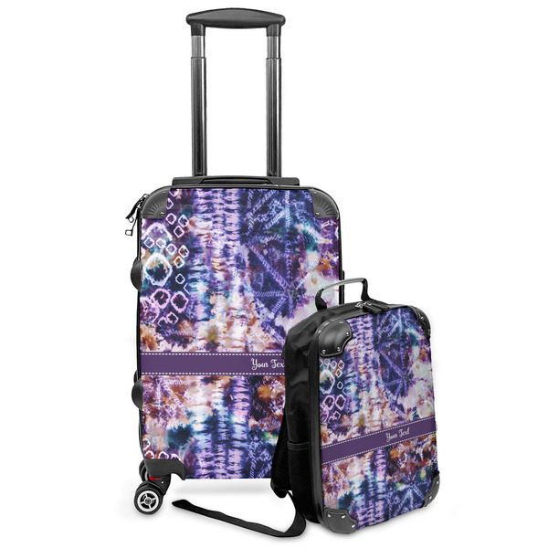 Custom Tie Dye Kids 2-Piece Luggage Set - Suitcase & Backpack (Personalized)