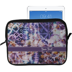 Tie Dye Tablet Case / Sleeve - Large (Personalized)