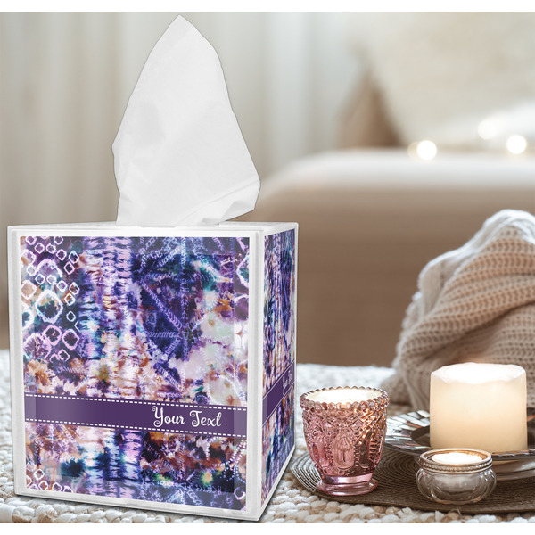 Tie Dye Tissue Box - LIFESTYLE