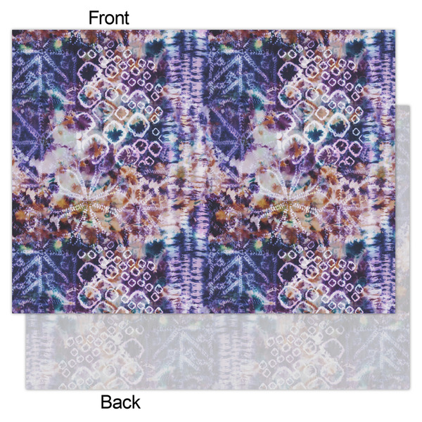 Tie Dye Tissue Paper - Lightweight - Large - Front & Back