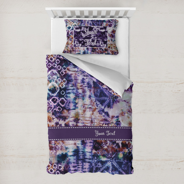 Custom Tie Dye Toddler Bedding w/ Name or Text