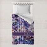 Tie Dye Toddler Duvet Cover w/ Name or Text