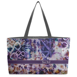Tie Dye Beach Totes Bag - w/ Black Handles (Personalized)