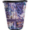 Tie Dye Waste Basket - Single Sided (Black) (Personalized)