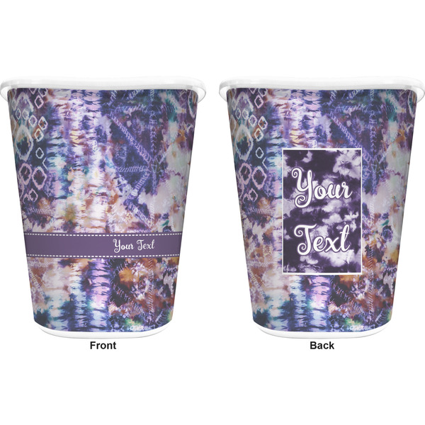 Tie Dye Trash Can White - Front and Back - Apvl