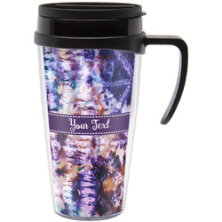 Tie Dye Acrylic Travel Mug with Handle (Personalized)