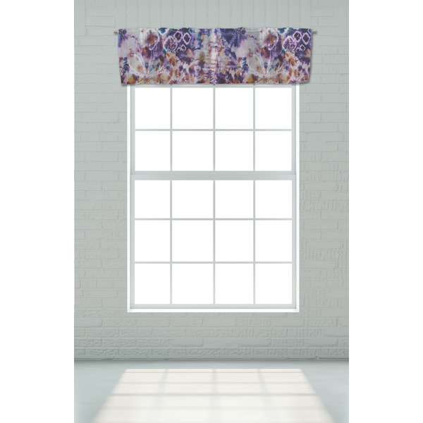 Tie Dye Valance - On window