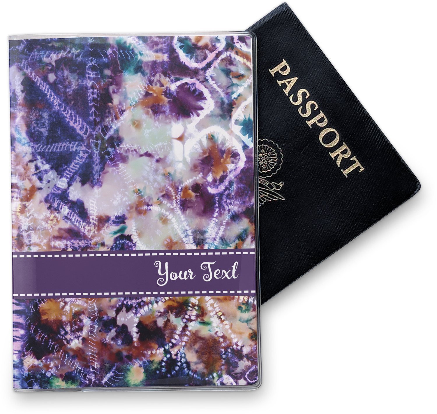 Tie Dye Vinyl Passport Holder (Personalized) YouCustomizeIt