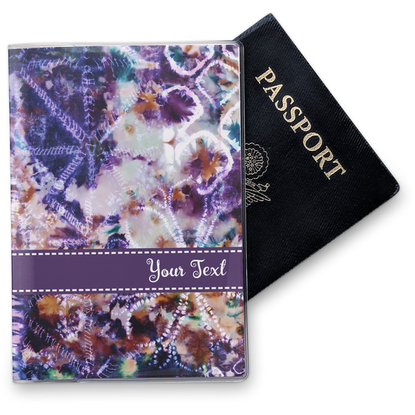 Custom Tie Dye Vinyl Passport Holder (Personalized)