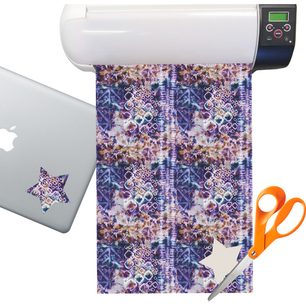 Custom Tie Dye Sticker Vinyl Sheet (Permanent)