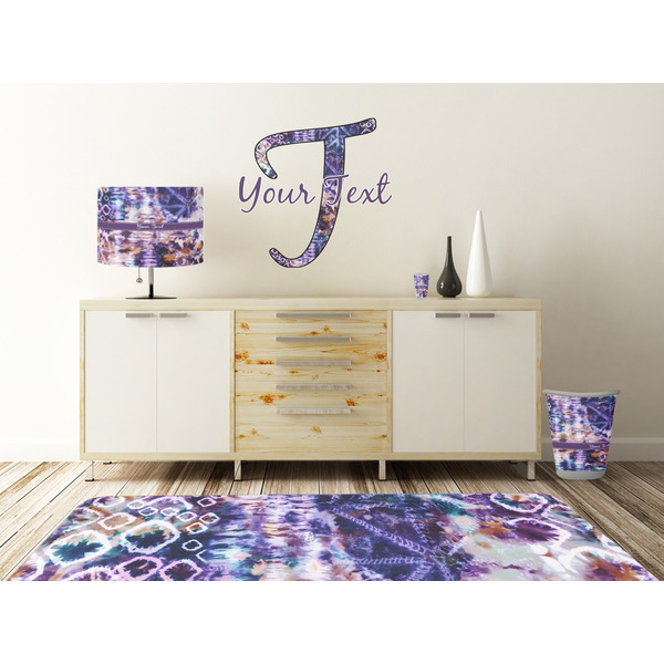 Tie Dye Wall Graphic Decal Wooden Desk