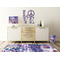 Tie Dye Wall Graphic Decal Wooden Desk