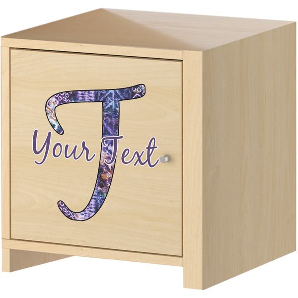 Tie Dye Wall Graphic on Wooden Cabinet