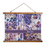 Tie Dye Wall Hanging Tapestry - Wide (Personalized)