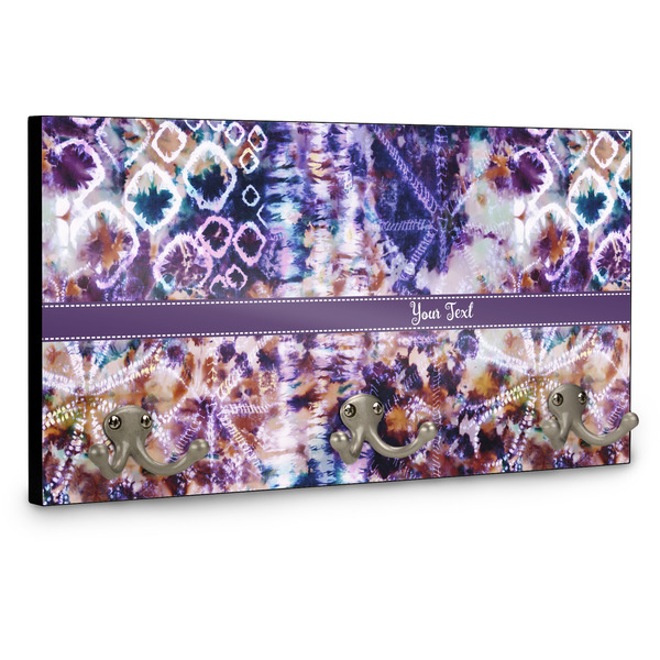 Tie Dye Wall Mounted Coat Hanger - Side View