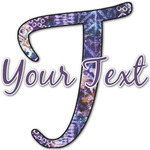 Tie Dye Name & Initial Decal - Custom Sized (Personalized)