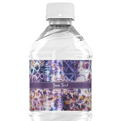Tie Dye Water Bottle Labels - Custom Sized (Personalized)