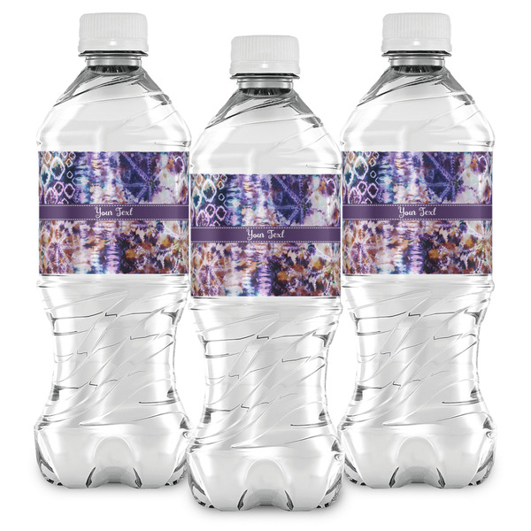Tie Dye Water Bottle Labels - Front View